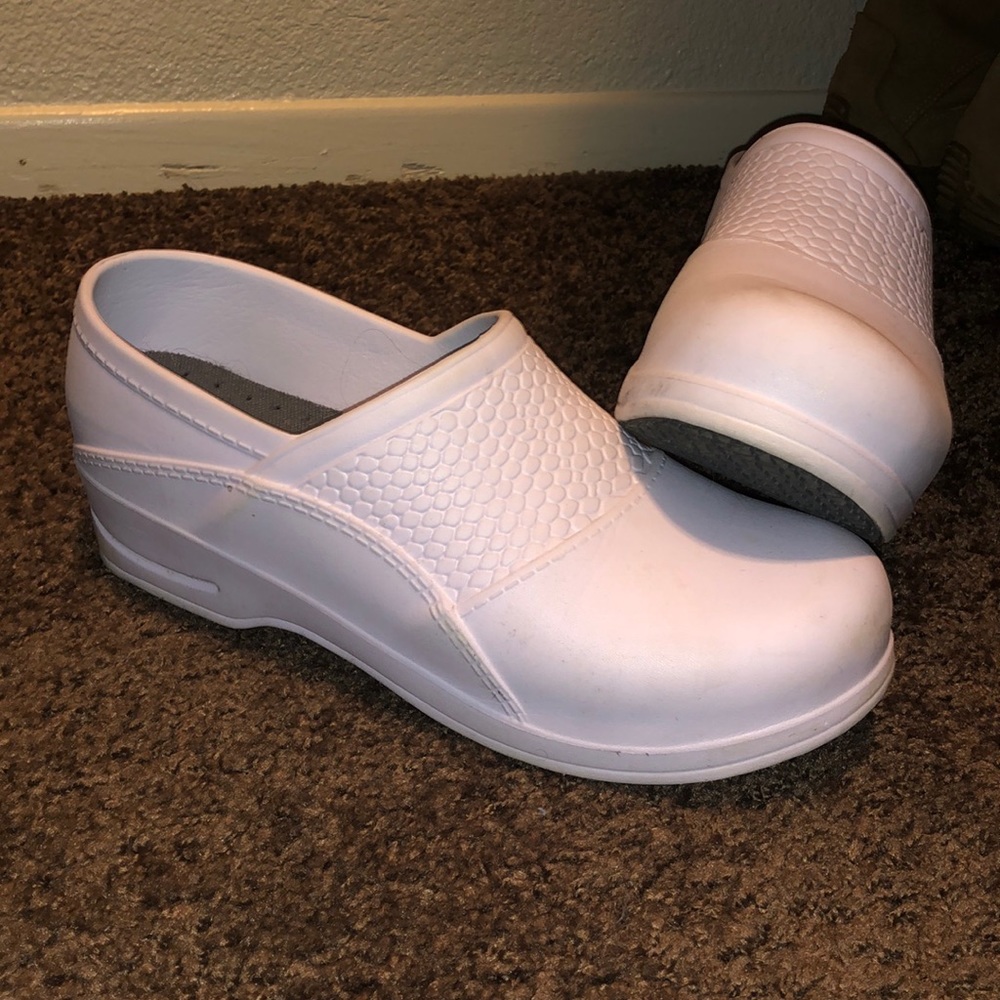 White Clogs Size 7